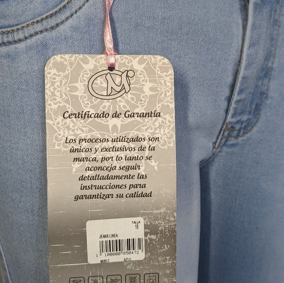 *NEW* - Colombian Authentic Skinny Butt Lifter Jeans, Size 16 - Picture 15 of 16